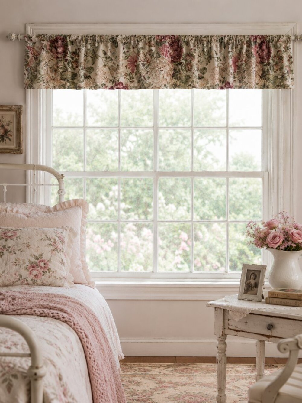 Vintage Floral Window‎ Toppers